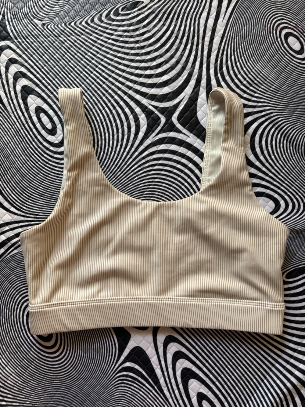 ZYIA Cream Ribbed Tank Top